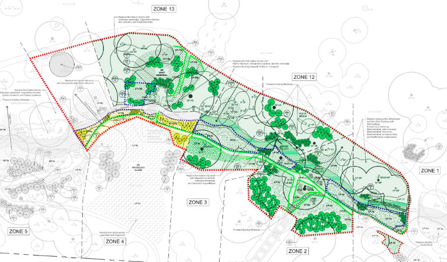 Design map of the Stream Valley project.